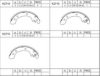 SATUR 21010588 Brake Shoe Set